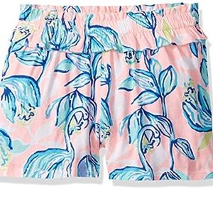 Lilly Pulitzer Girls Molly shorts in sweet pea chasing the sun